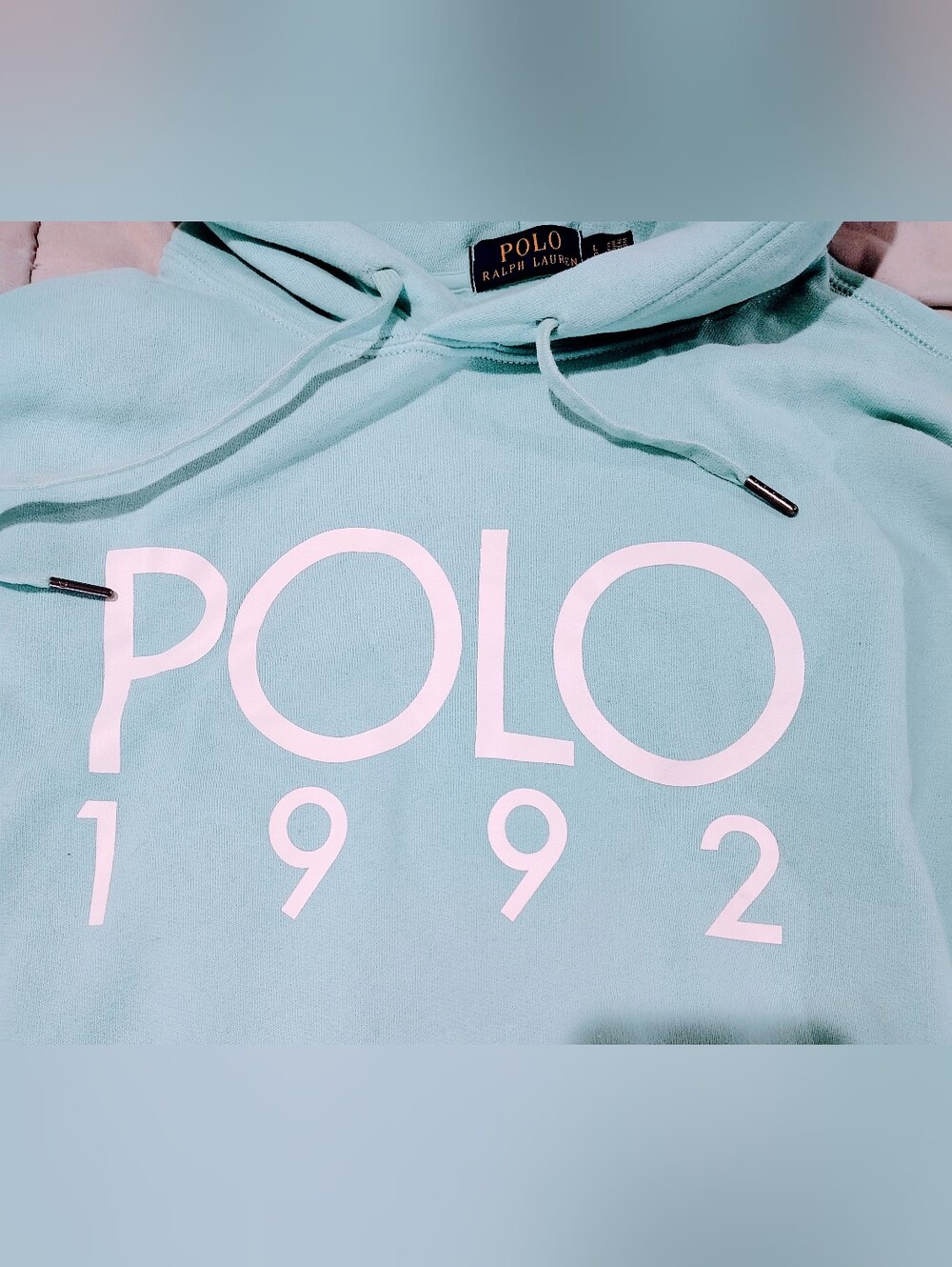 Polo by Ralph Lauren 1992 Mint Hoodie Sweater Size Large - Picture 2 of 4